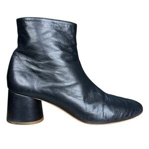 Mansur Gavriel Women’s Glove Black Leather Ankle Boot Size 39 US 8